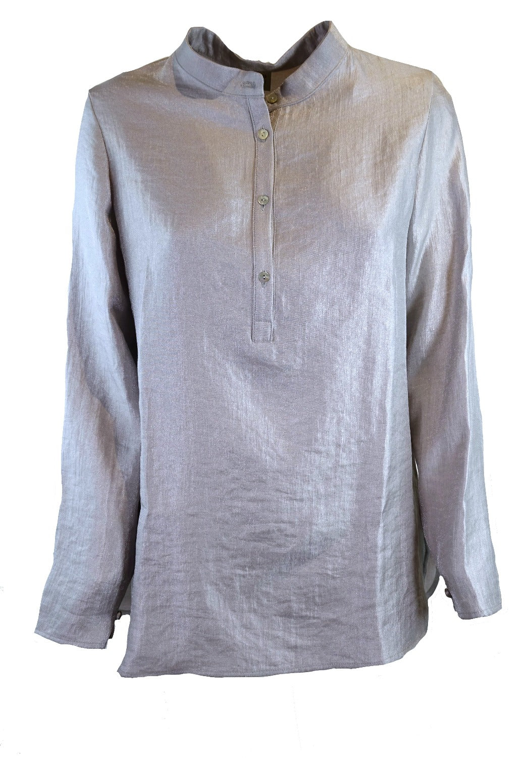 Camicia Keiko in argento chiaro