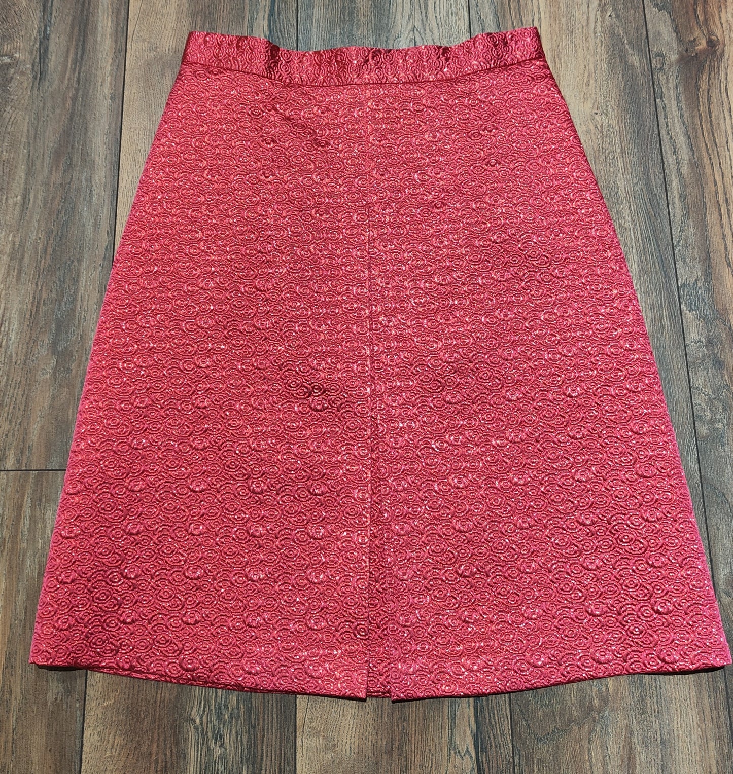 Geranium brocade skirt