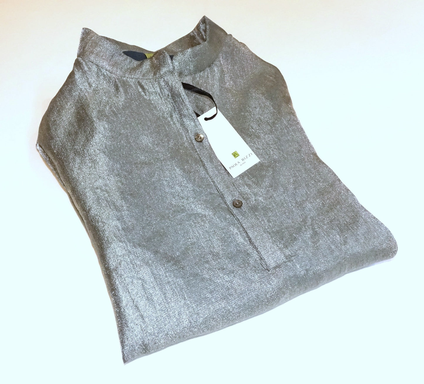 Keiko shirt in burnished silver