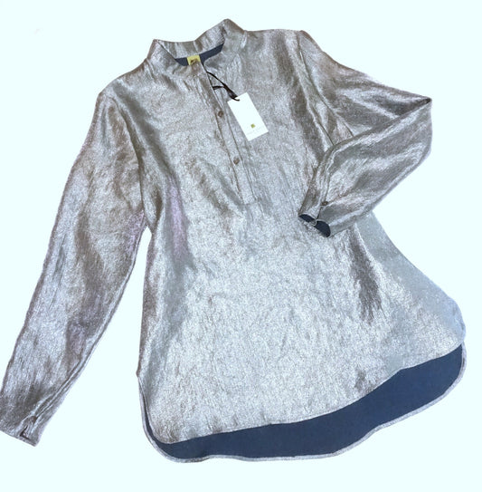 Keiko shirt in burnished silver