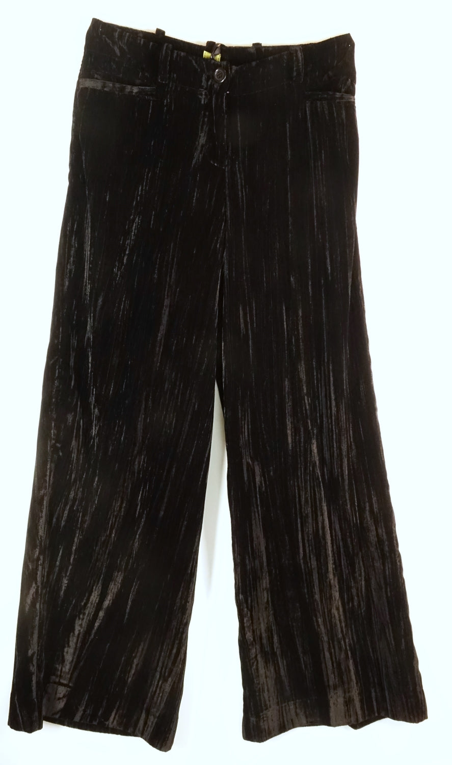 Osaka trousers in black speckled velvet