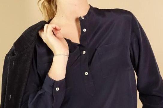 Camicia in seta  "Unique" bianco seta