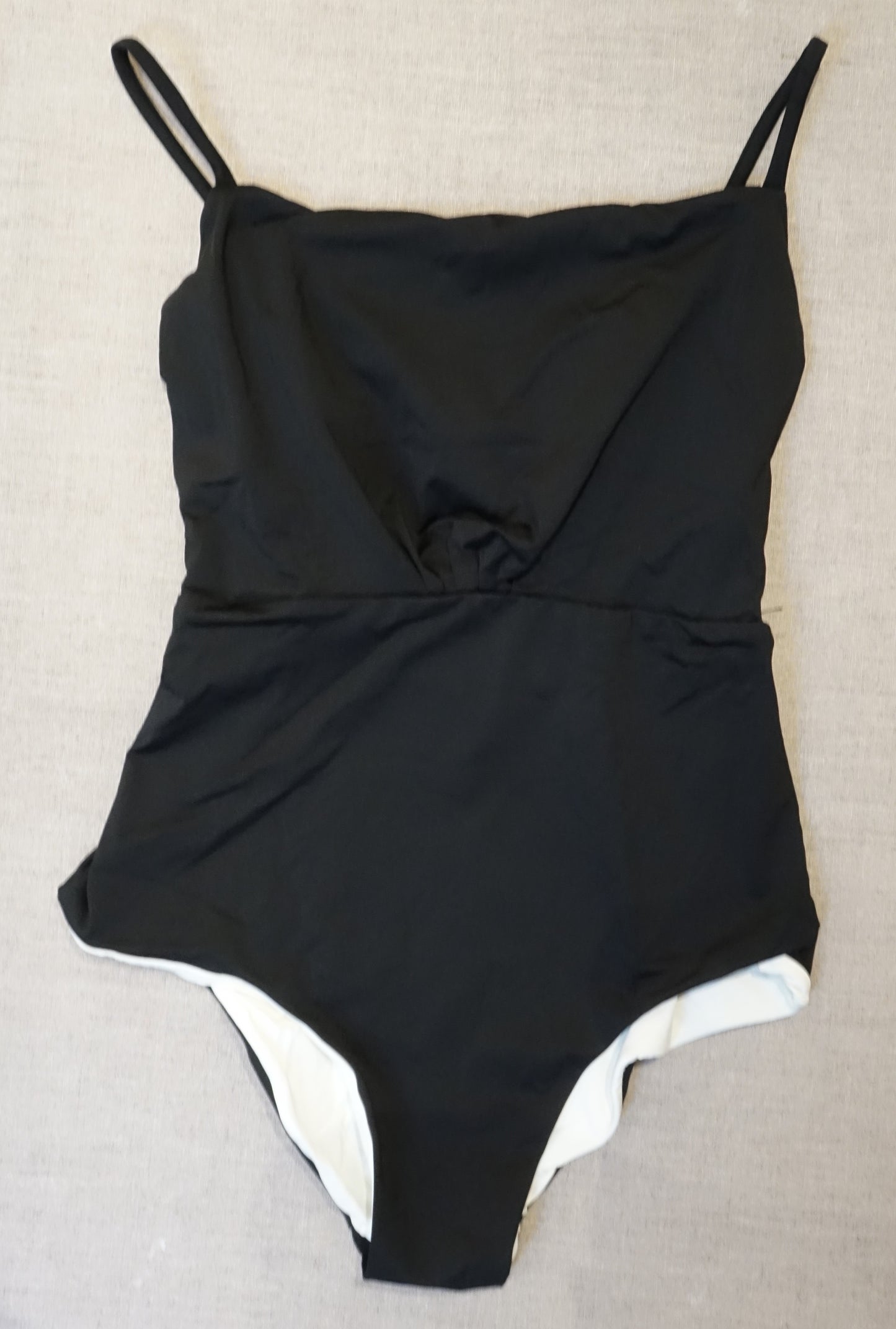 Black and turquoise "Shirley" one-piece swimsuit