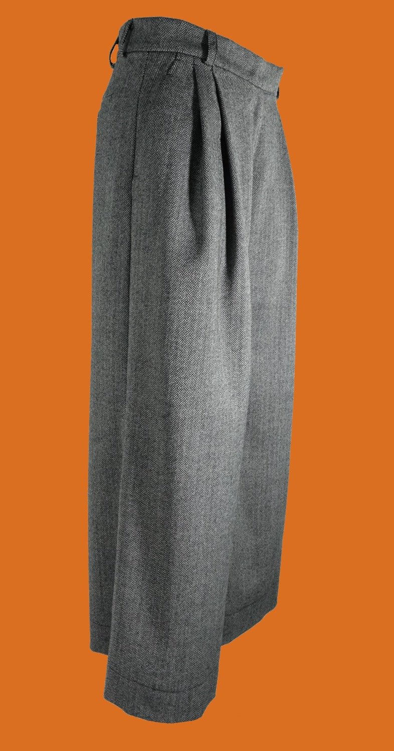 pantalone Chicago  lana spinata grigia