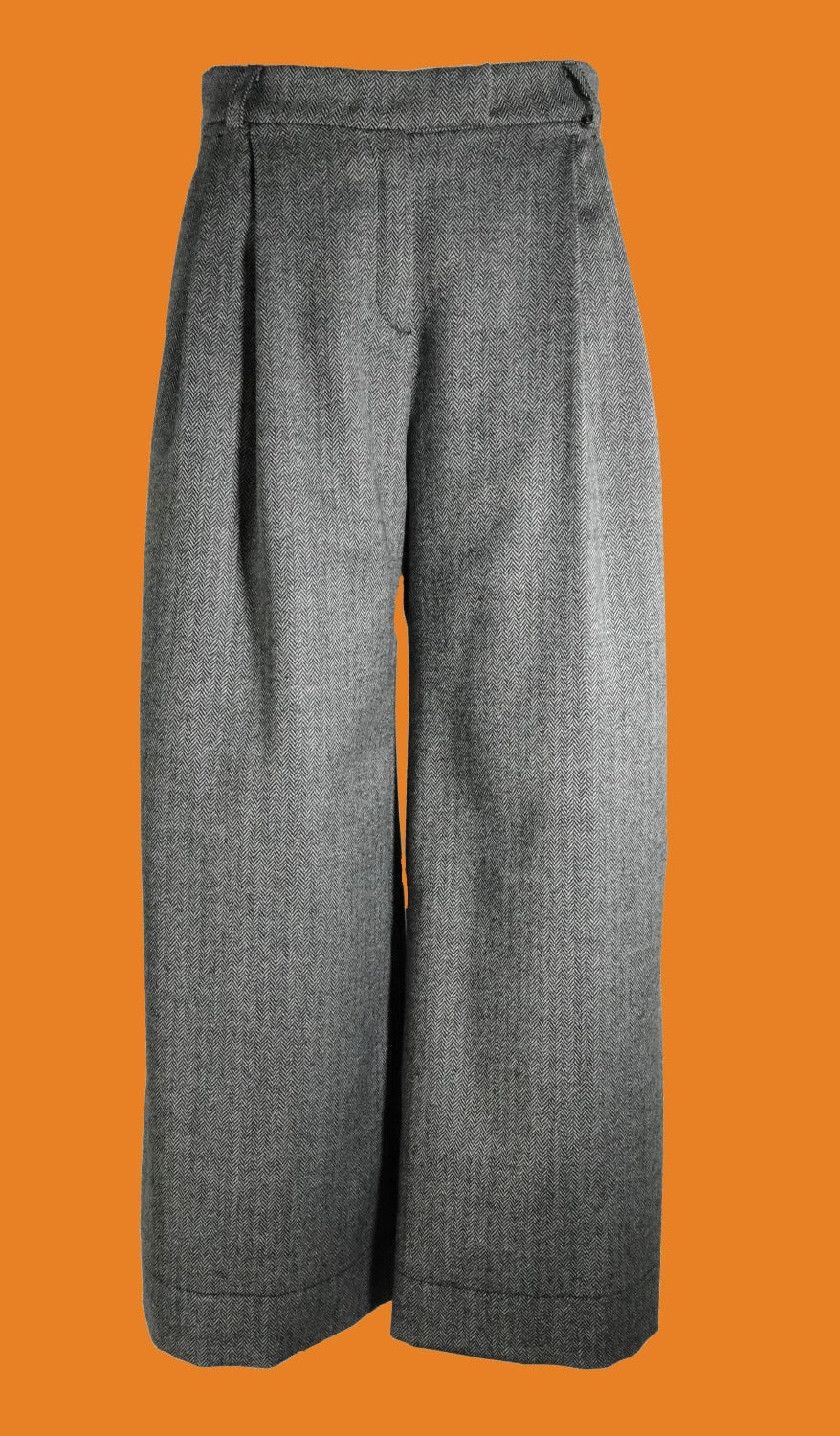 pantalone Chicago  lana spinata grigia
